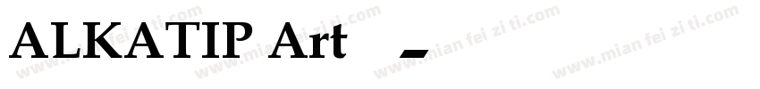 ALKATIP Art 语字体转换